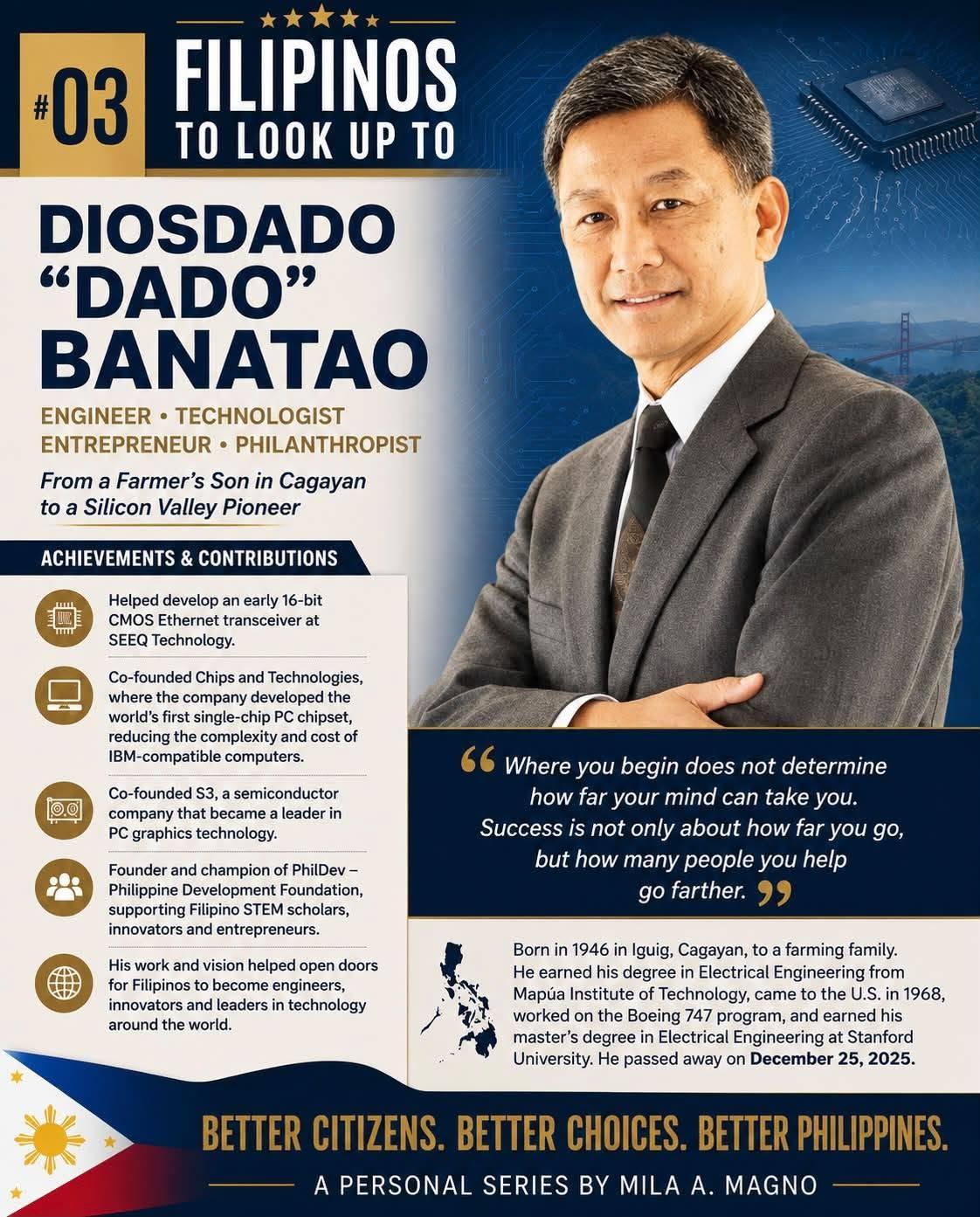 Diosdado “Dado” Banatao infographic