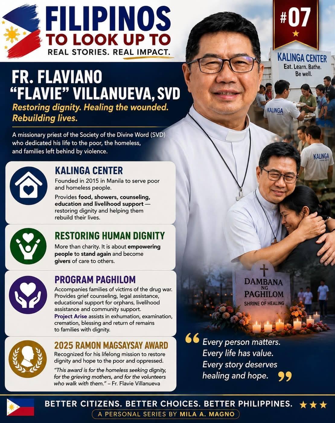 Fr. Flaviano “Flavie” Villanueva, SVD infographic