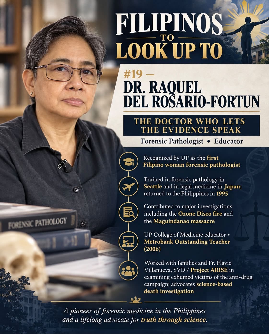 Dr. Raquel del Rosario-Fortun infographic